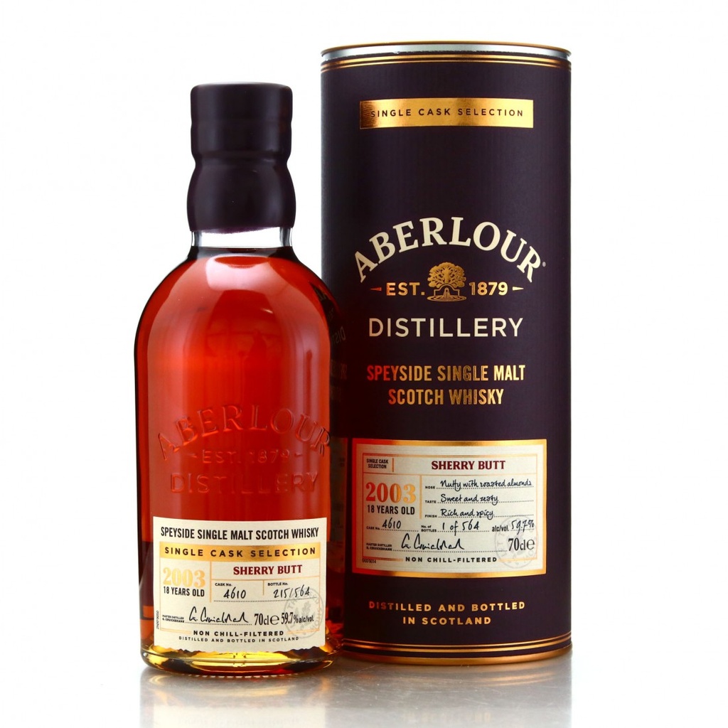 Aberlour Single Cask Selection 18 Year Old 2003 #4610
