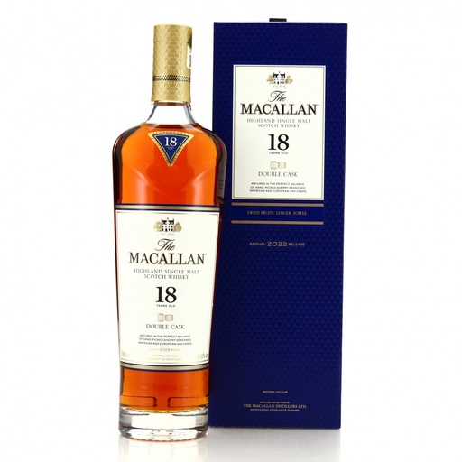 Macallan 18 Year Old Double Cask 2022